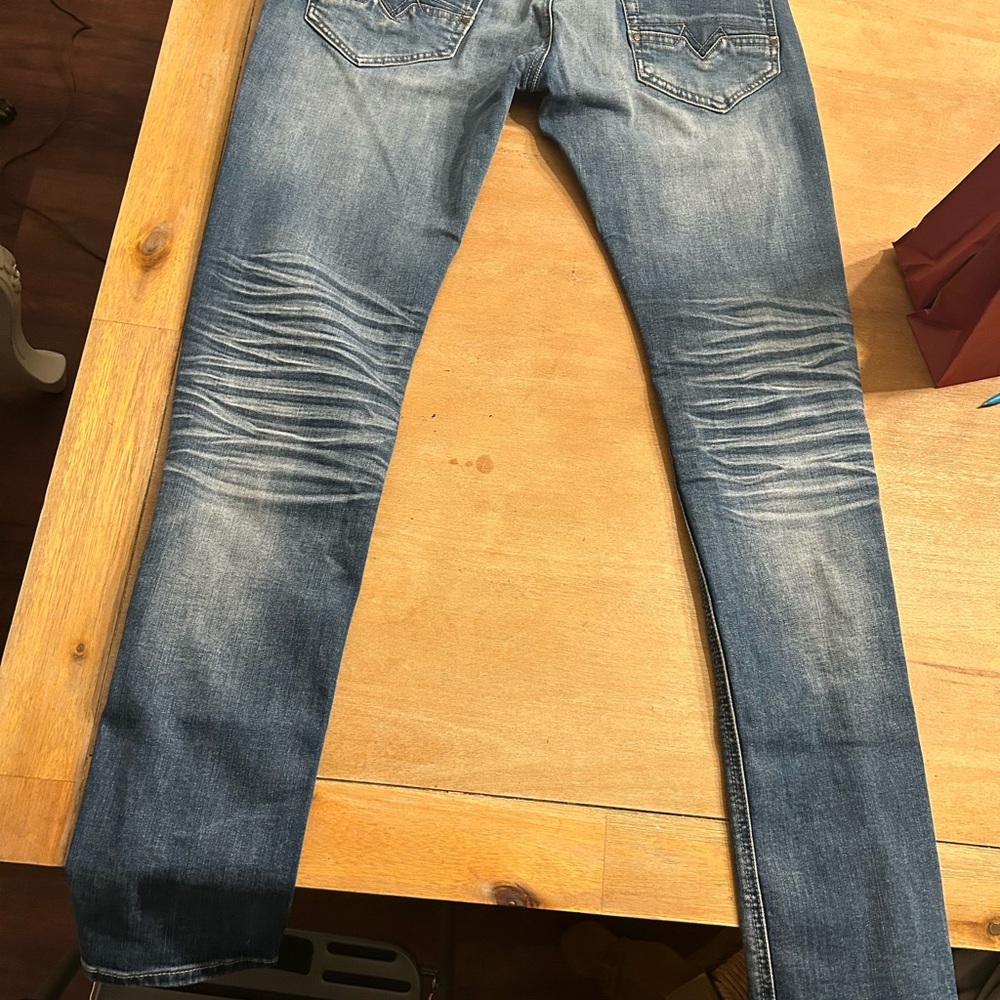 Buffalo David Bitton Men's Faded Blue Skinny Jeans. Max-x skinny - Picture 2 of 6